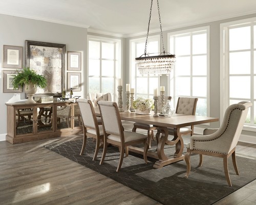 Brockway 7pc wood dining room - brockway,