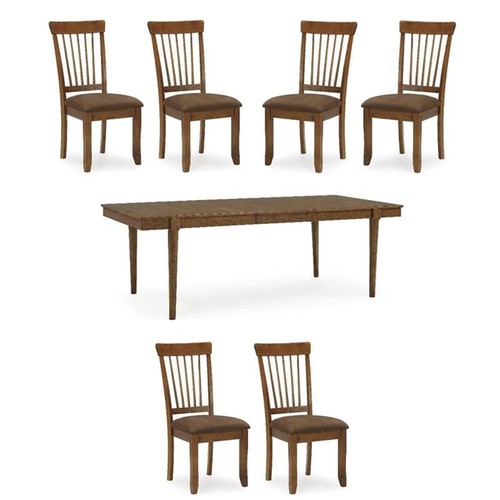 Maklaine set brown dining - of,