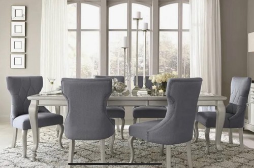Rectangular glass top dining - rectangular, glass-top