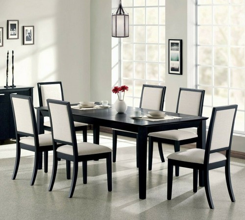 Modern 7pc wood - modern, dining