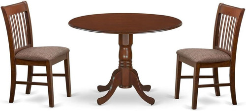 Piece mahogany dining set - mahogany,
