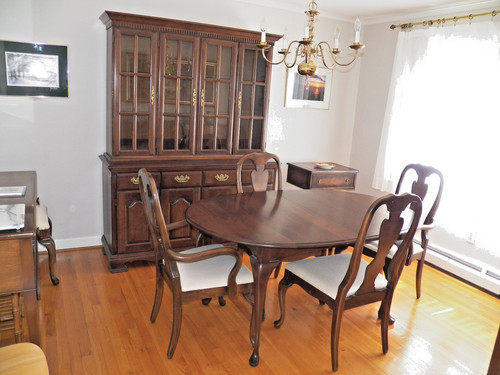 Cherry dinning room chairs - cherry, room,